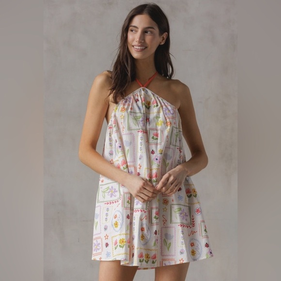 Storia Dresses & Skirts - Storia Floral Babydoll Sundress | Whimsical Cottagecore Mini Dress M